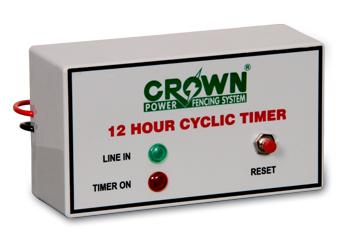 12 Hour Cyclic Timer, Manufacturer & Supplier is Crown Power Fencing System